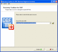 Recovery Toolbox for DBF screenshot